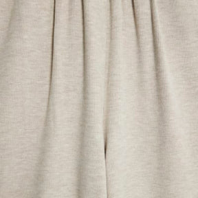 Beige Cosy Wide Leg Trousers