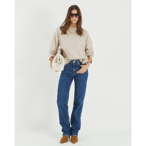 Beige Crew Neck Jumper