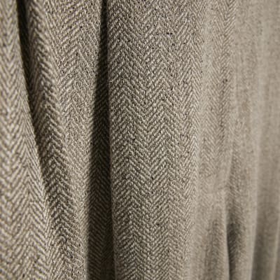 Beige Flecked Wide Leg Trousers