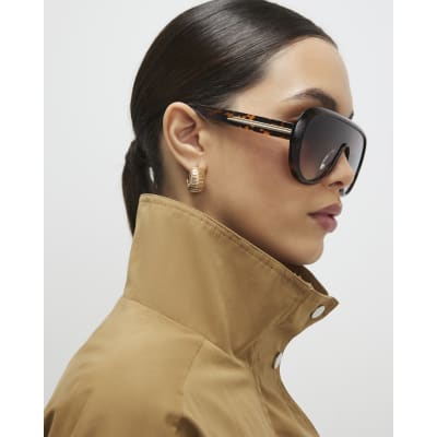 Beige Funnel Neck Bubble Hem Bomber Jacket