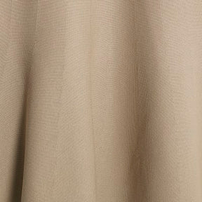 Beige Knit Flared Midi Skirt