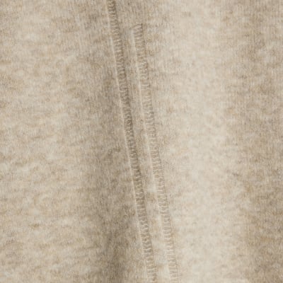 Beige Knitted Boxy Fit Tank Top