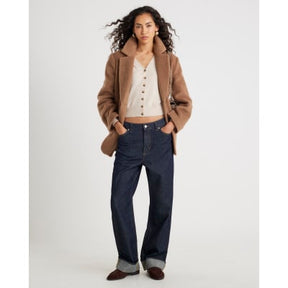 Beige Knitted V Neck Cardigan