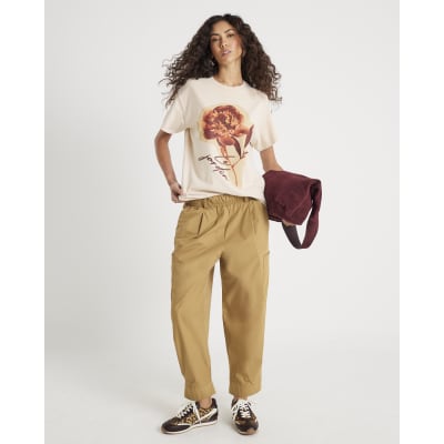 Beige Le Jardin Floral T-Shirt