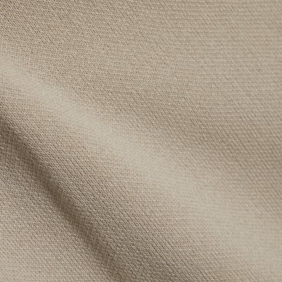 Beige Linen Blend Boat Neck Jumper