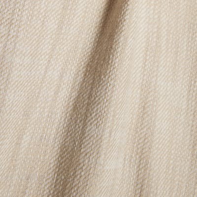 Beige Linen Look Wide Leg Trousers