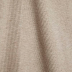Beige Long Sleeve Brushed High Neck Top