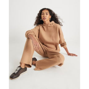 Beige Neoprene Diamante Embellished Joggers