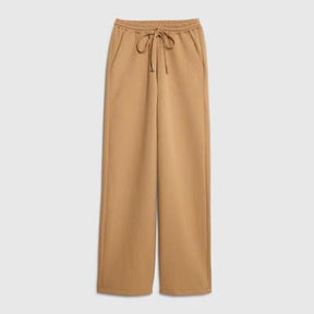 Beige Neoprene Diamante Embellished Joggers