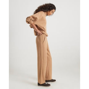 Beige Neoprene Diamante Embellished Joggers