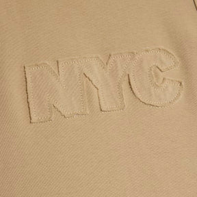 Beige NYC Applique Raw Edge Tank Top