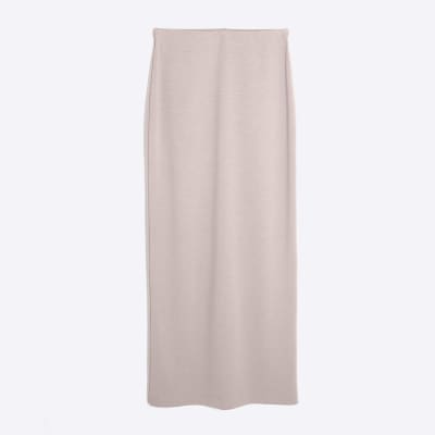 Beige Premium Maxi Skirt