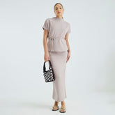 Beige Premium Maxi Skirt