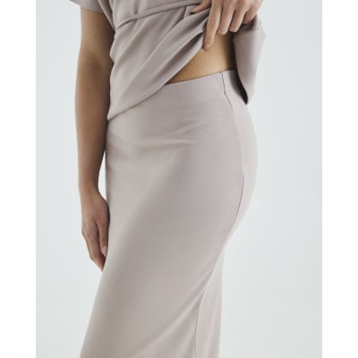 Beige Premium Maxi Skirt