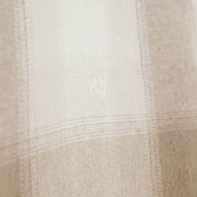 Beige Regular Fit Check Shirt