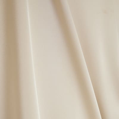 Beige Satin Short Sleeve Turn Up Cuff T-shirt