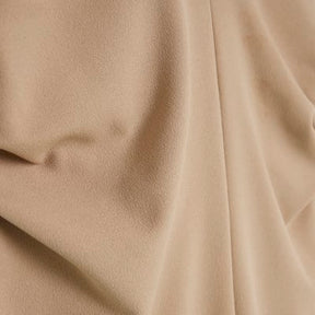 Beige Short Sleeve Midi Dress