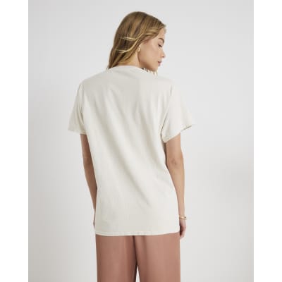 Beige Short Sleeve Pastry T-shirt