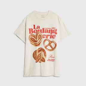 Beige Short Sleeve Pastry T-shirt