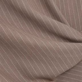 Beige Short Sleeve Pinstripe Tie Detail Top
