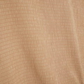 Beige Short Sleeve Textured Tie Waist T-shirt