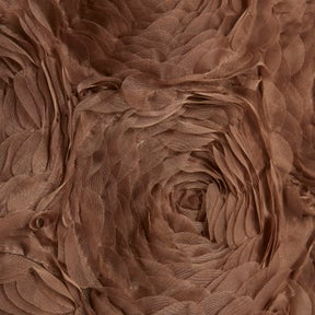 Beige Sleeveless 3D Rose Floral Mini Dress