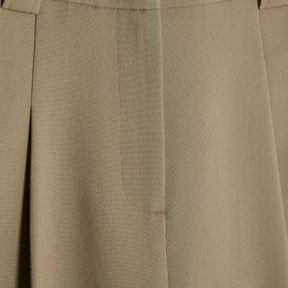 Beige Straight Leg Trousers
