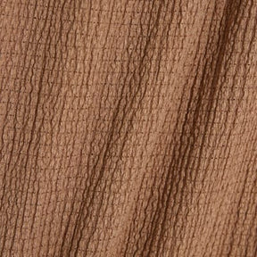 Beige Textured Wide Leg Trousers