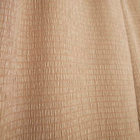 Beige Textured Wide Leg Trousers