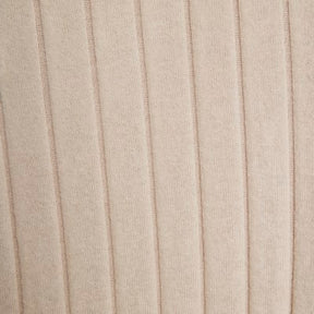 Beige Wide Ribbed Trousers