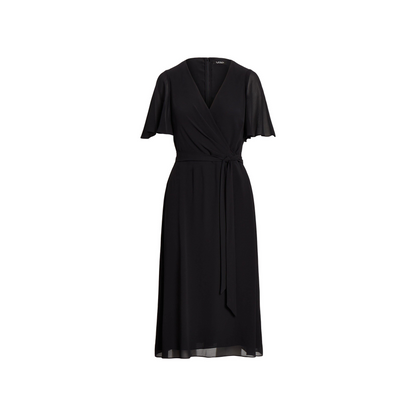 Belted Georgette dress