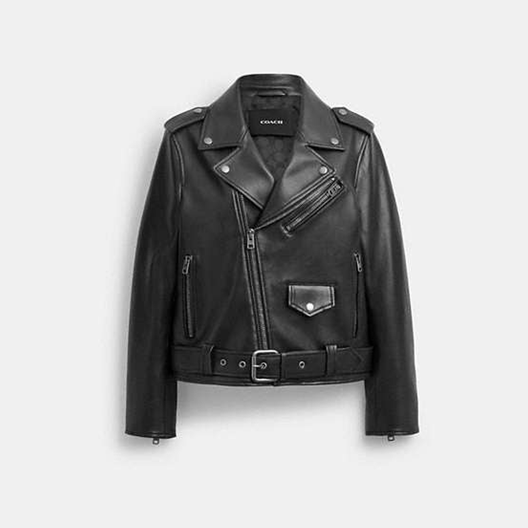 Belted Moto Jacket