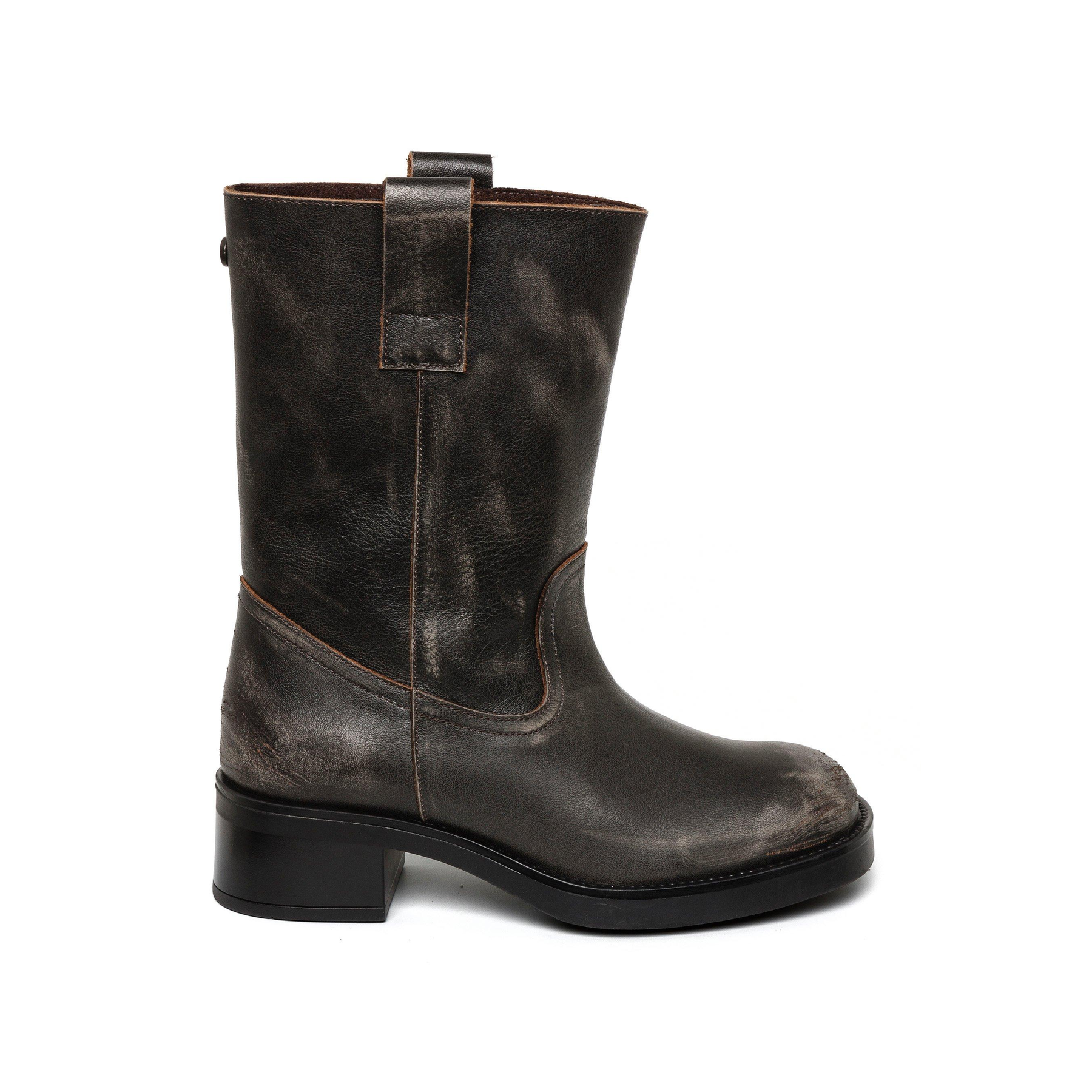 Benedict Side Zip Biker Boots