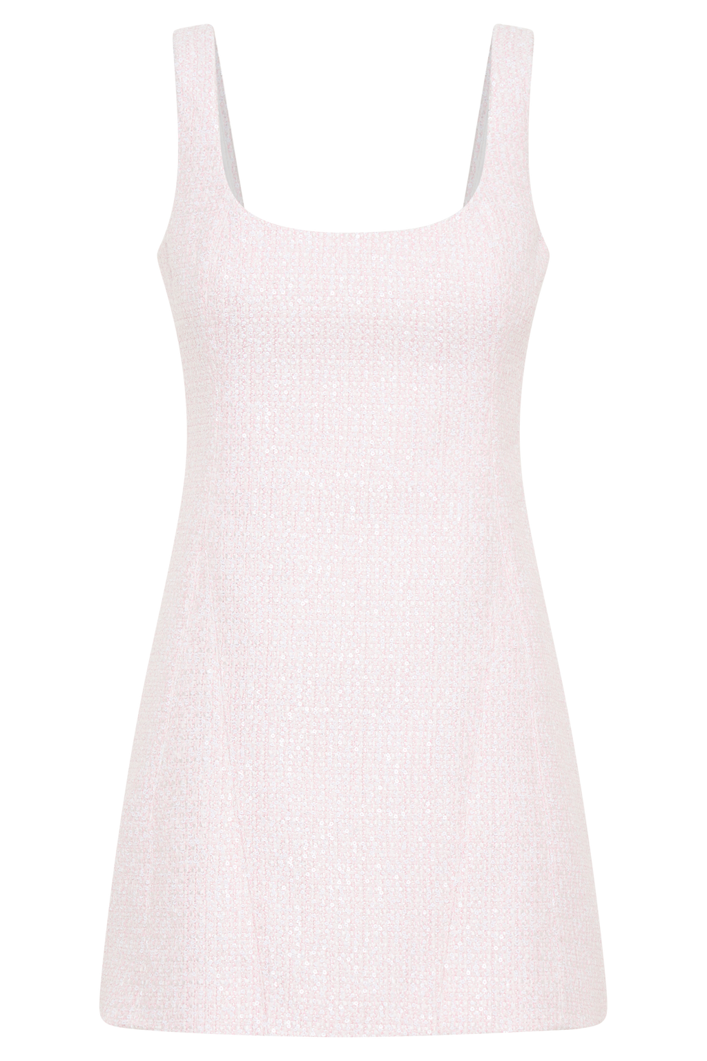 Beth Tweed Mini Dress - Fairy Floss Pink