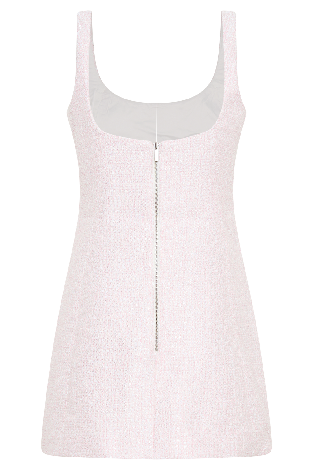 Beth Tweed Mini Dress - Fairy Floss Pink