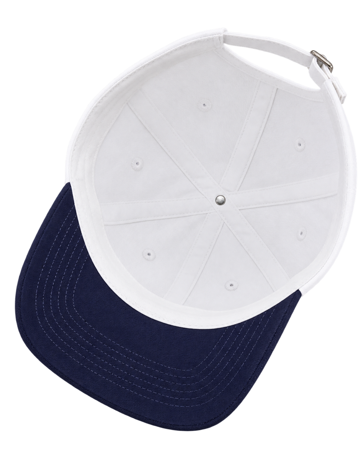 Beverly Script Hat - White/Navy