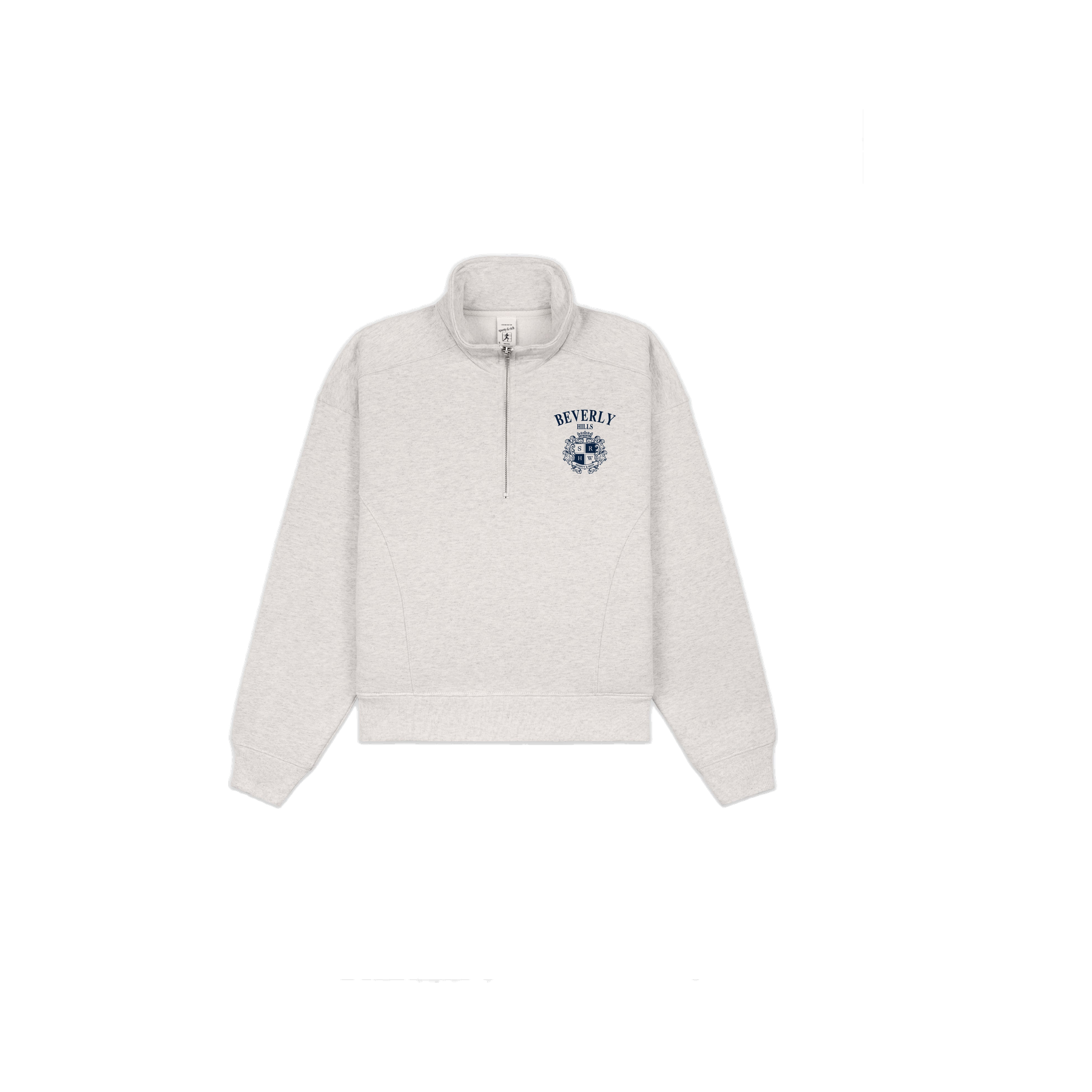 BH Crest Quarter Zip - Heather Gray/Navy