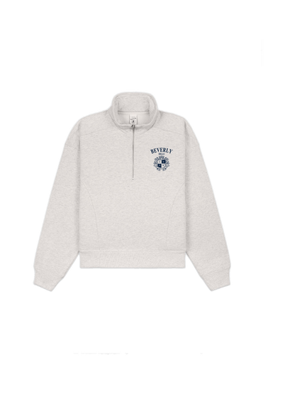 BH Crest Quarter Zip - Heather Gray/Navy