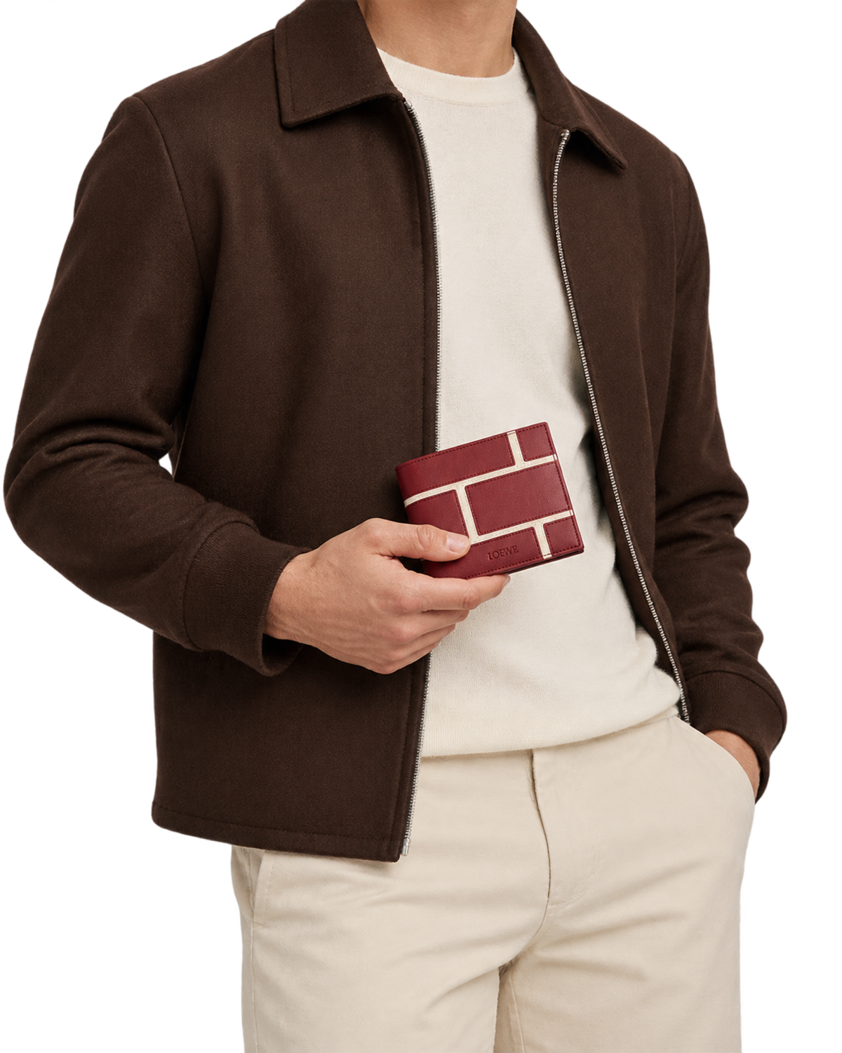 Bifold wallet in classic calfskin