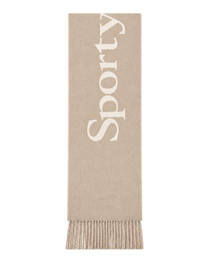 Big Serif Scarf - Ecru