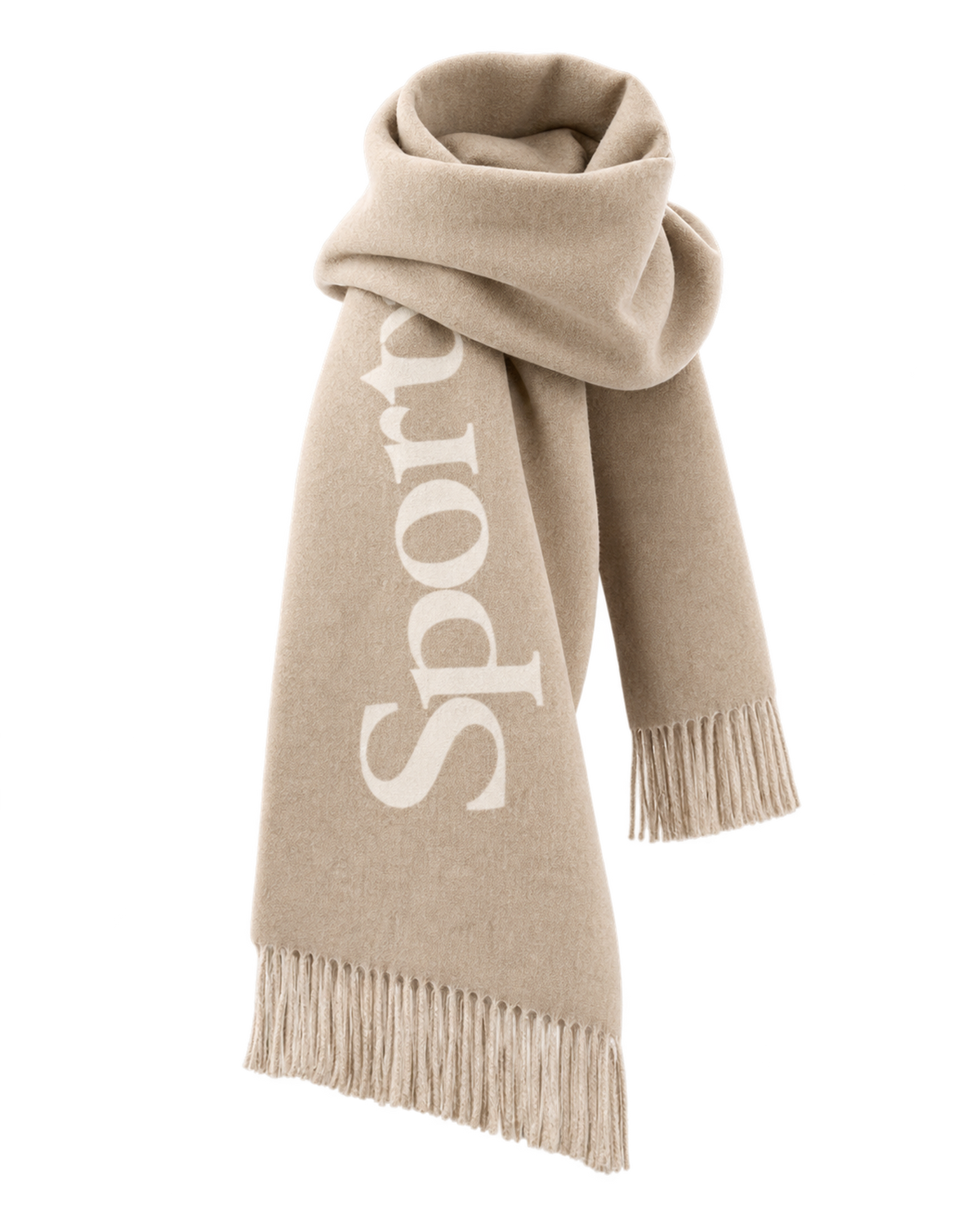 Big Serif Scarf - Ecru