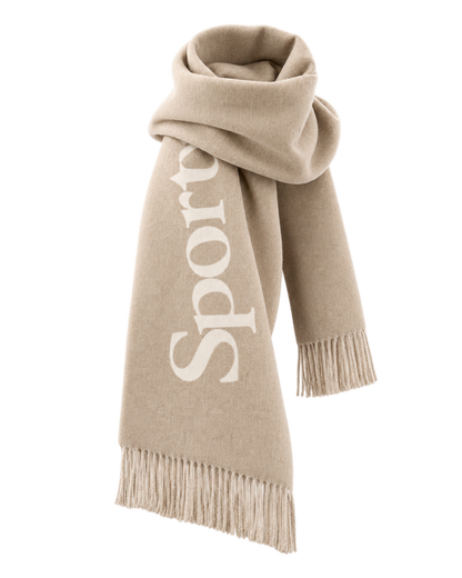 Big Serif Scarf - Ecru