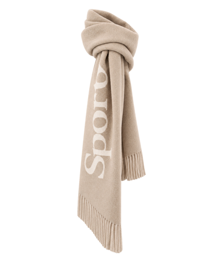 Big Serif Scarf - Ecru