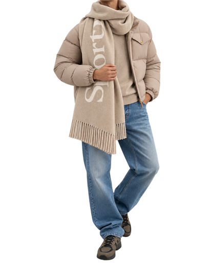 Big Serif Scarf - Ecru