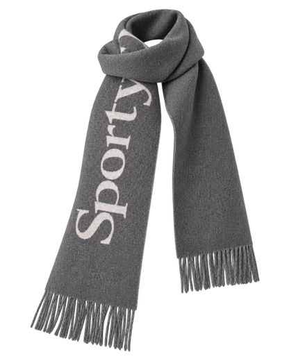 Big Serif Scarf - Gray