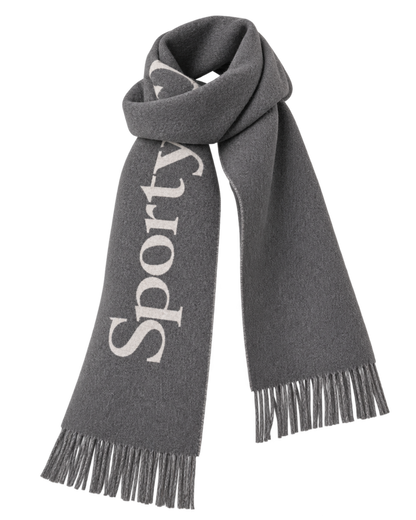 Big Serif Scarf - Gray