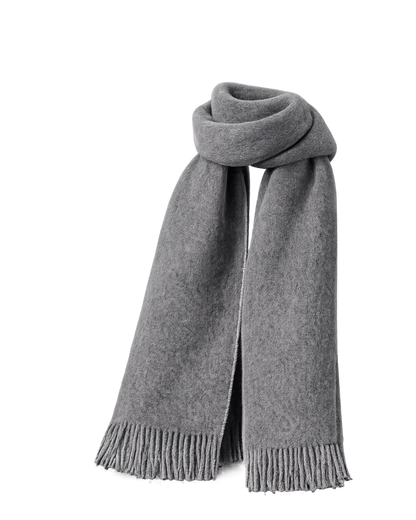 Big Serif Scarf - Gray