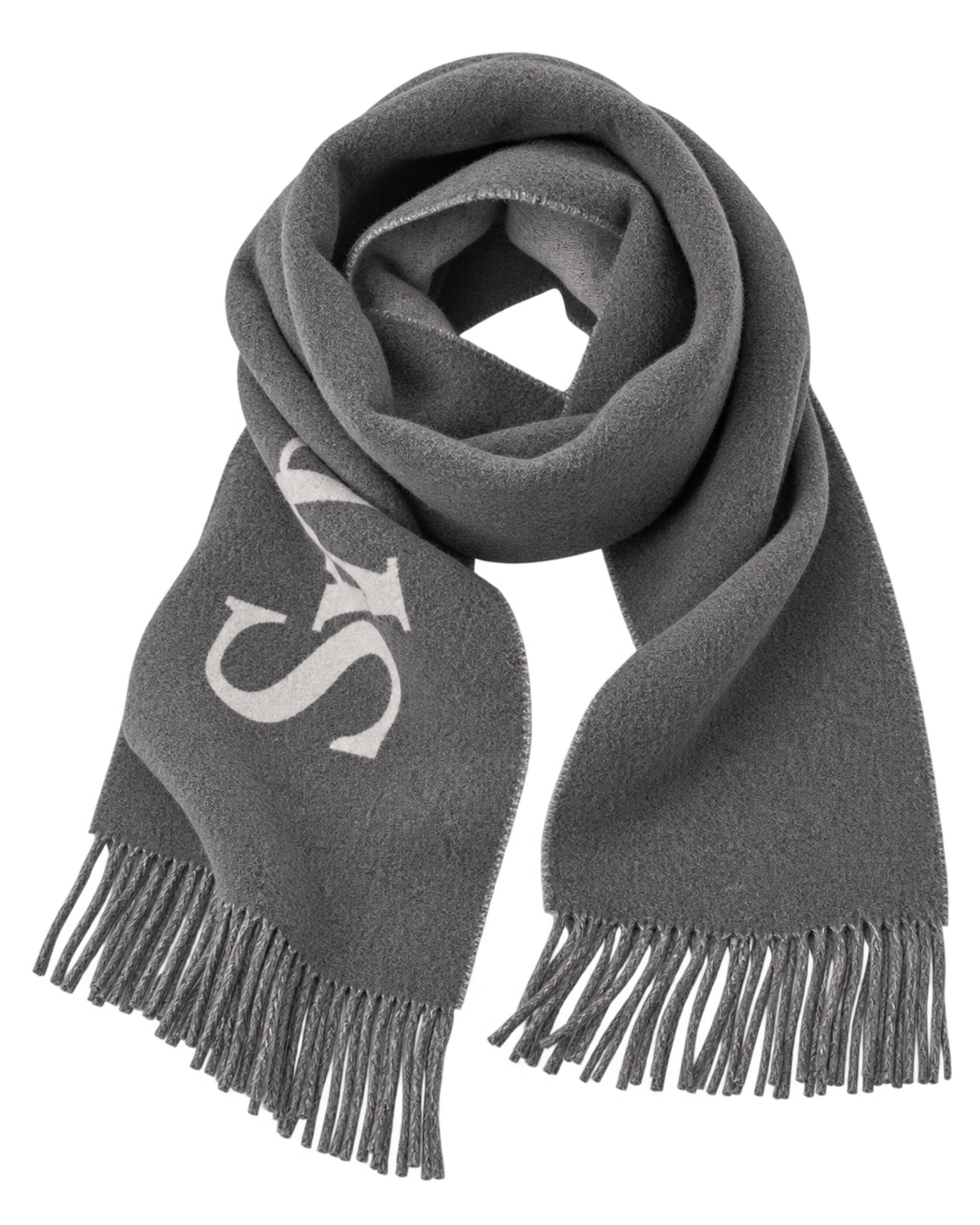Big Serif Scarf - Gray