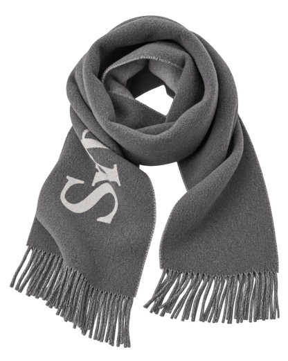 Big Serif Scarf - Gray