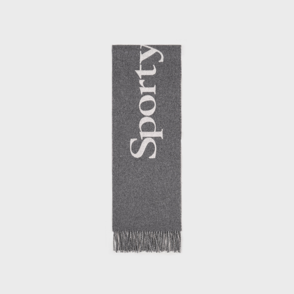 Big Serif Scarf - Gray